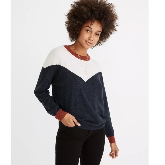 Madewell Yoke Colorblock Pullover 